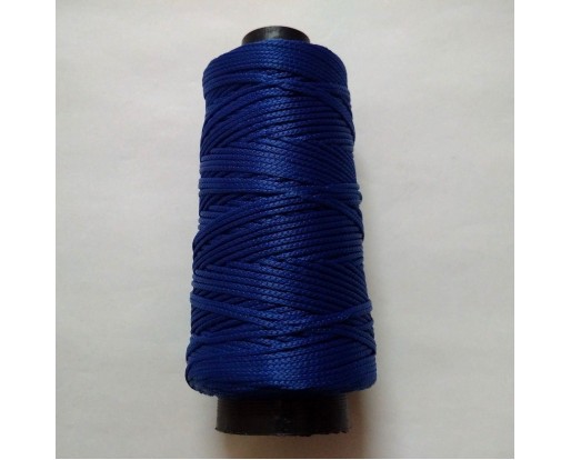 IRIS (BLUE) Viscose Rayon Cord Dori Thread Yarn - For Embroidery Crochet Knitting Lace Jewelry - 170+ Yards - 70+ Grams